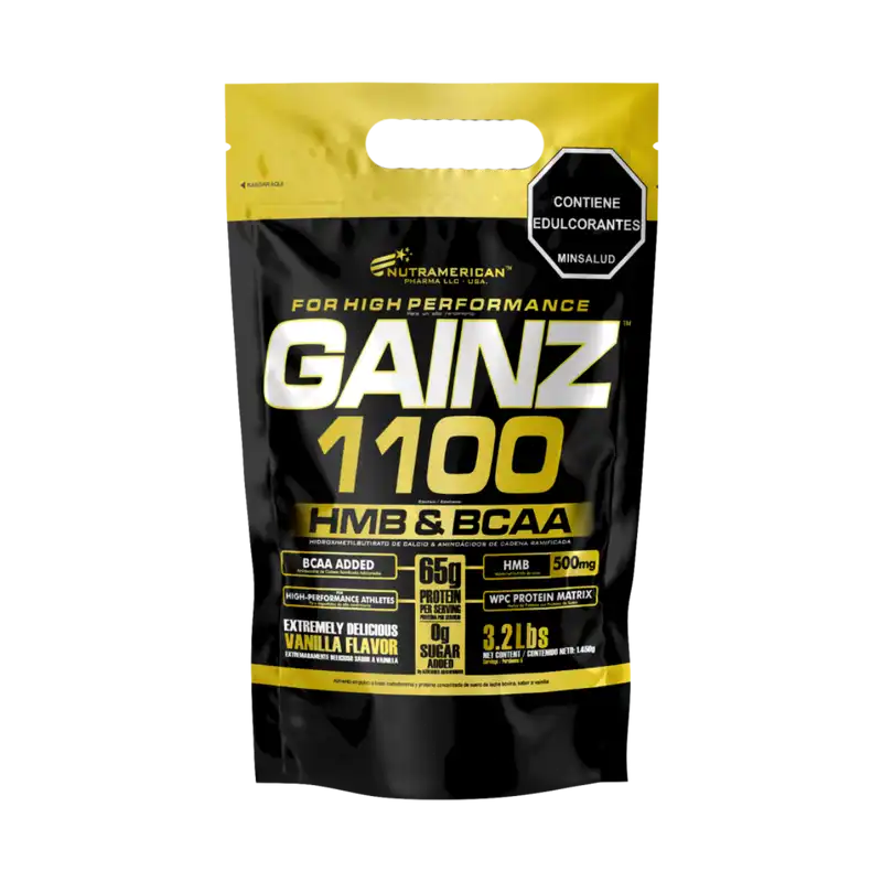 Gainz 3lb Nutramerican ganador de masa muscular Colombia