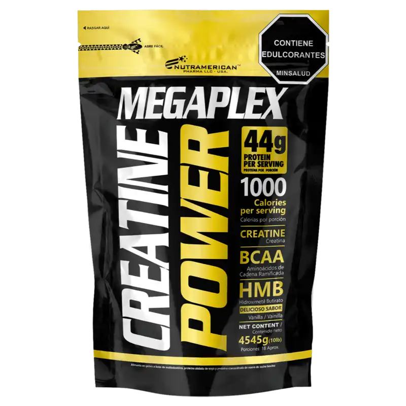 Megaplex Creatine Power 10lb Nutramerican gainer con creatina Colombia