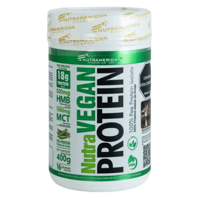 Nutra Vegan Protein Nutramerican proteína vegana mocaccino Colombia